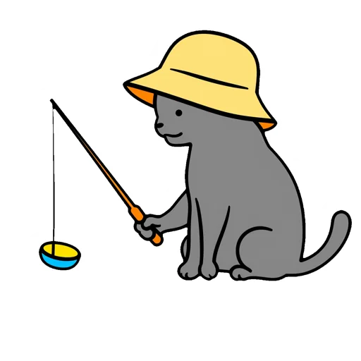 Cat Fishing Bucket Hat