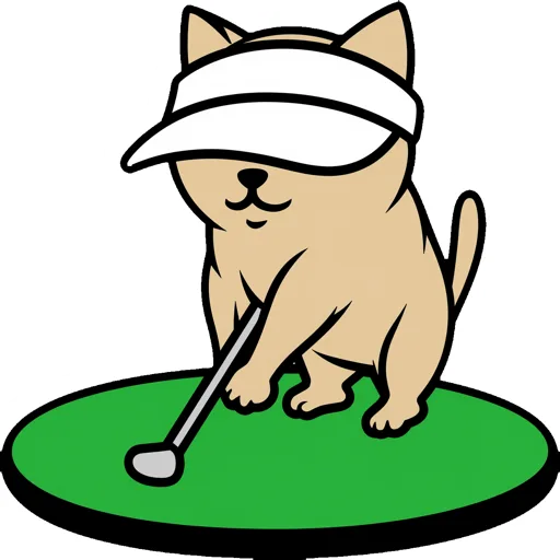 Cat Golfing Golf Visor