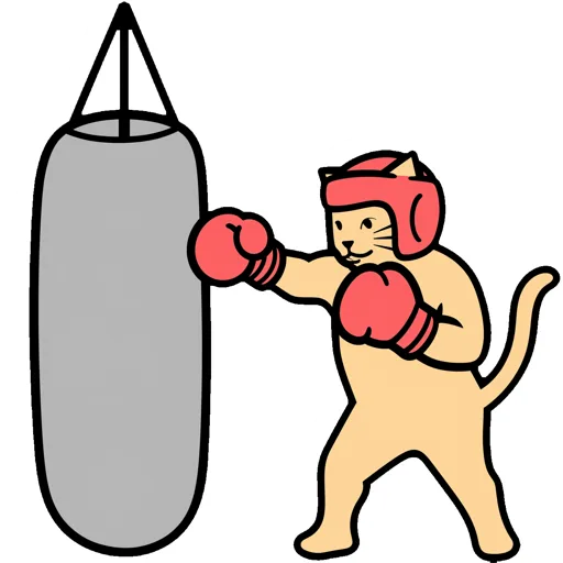 Cat Punching Boxing Headgear