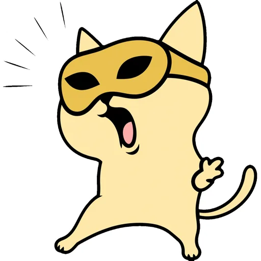 Cat Singing Opera Mask
