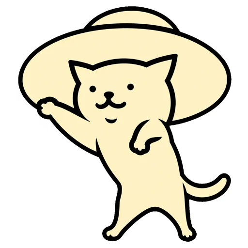 Cat Stretching Sun Hat