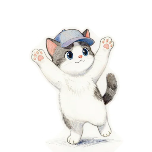Cat Cheering Bowling Cap