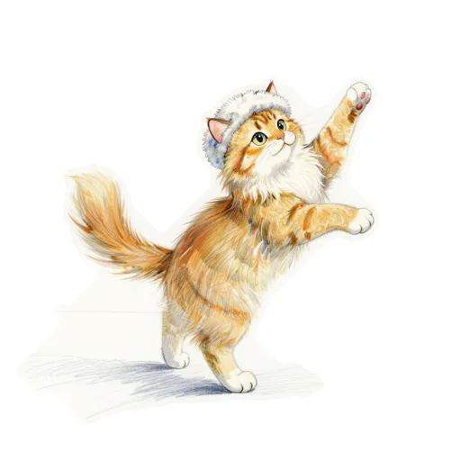 Cat Ice Pirouette Fuzzy Earband