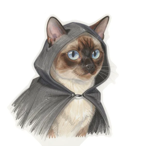 Cat Lurking Vampire Hood