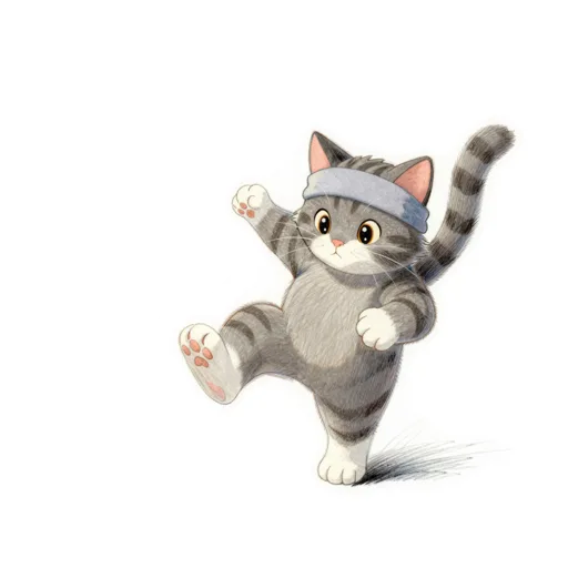 Cat Playing Soccer Team Headband
