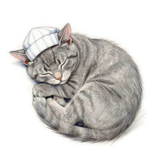 Cat Sleeping Nightcap