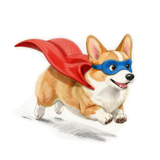 Dog Cape Flutter Run Superhero Mask