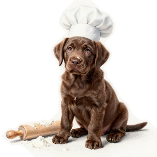 Dog Flour Nose Chef Hat