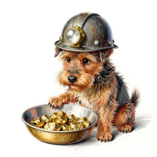 Dog Lamp Helmet Pan Gold Miner Hat