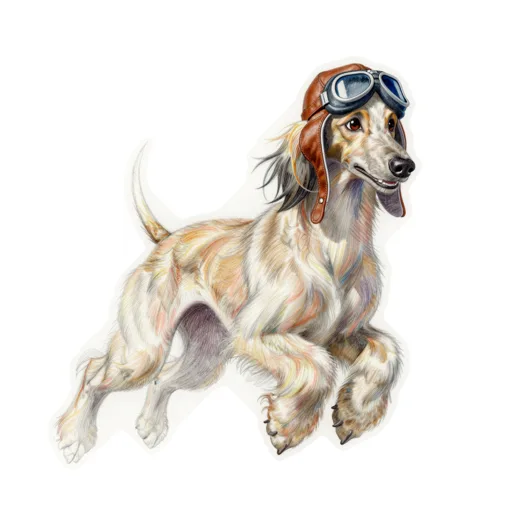 Dog Leaping Aviator Cap