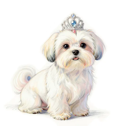 Dog Posing Tiara