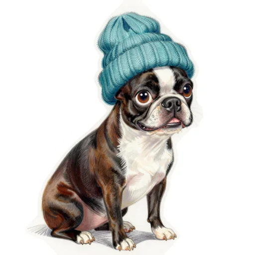 Dog Sideways Grin Beanie