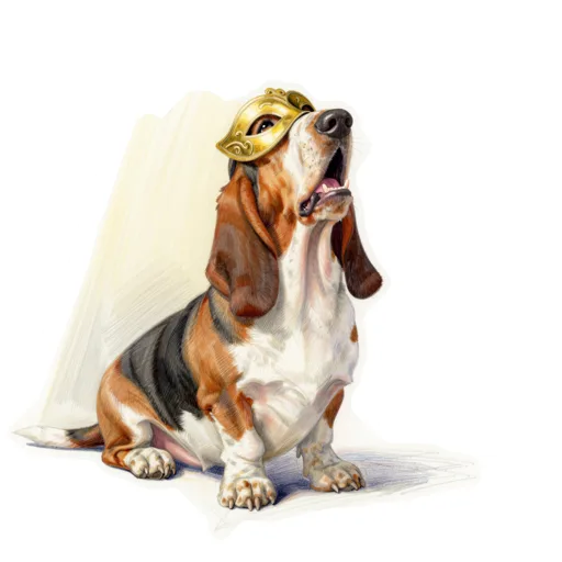 Dog Spotlight Serenade Opera Mask