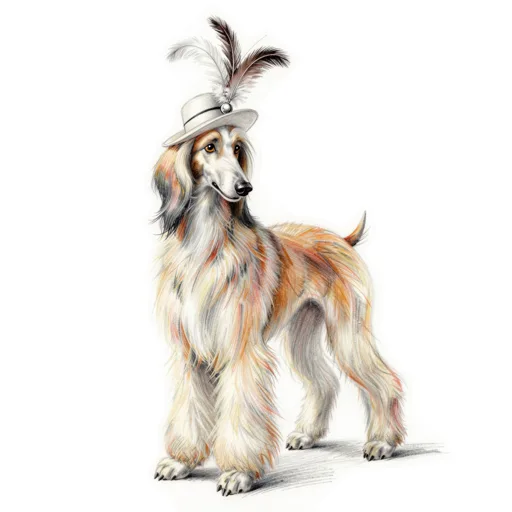 Dog Strutting Feathered Fascinator