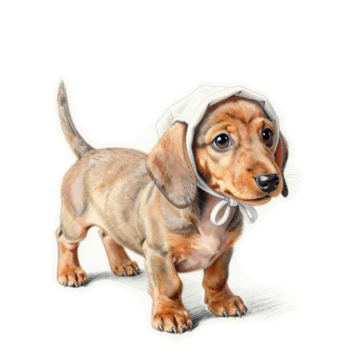 Dog Toddling Baby Bonnet