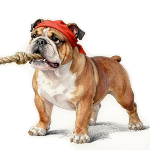 Dog Tugging Rope Sweat Headband