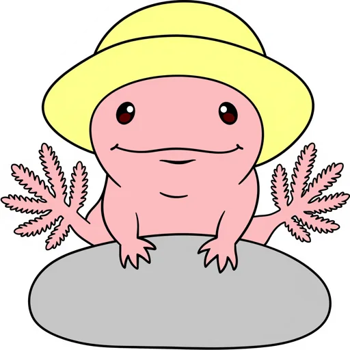 Axolotl Peeking Rain Hat