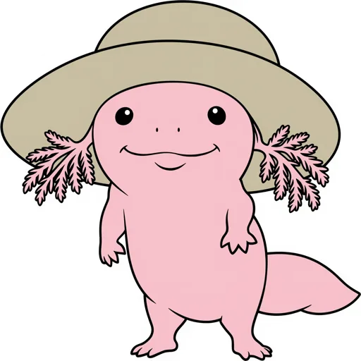 Axolotl Waddling Safari Hat