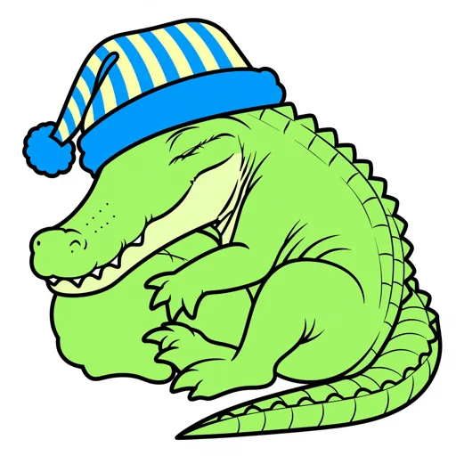 Crocodile Dozing Nightcap
