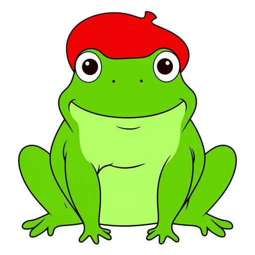 Frog Singing Beret
