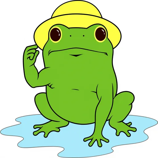 Frog Splashing Rain Cap