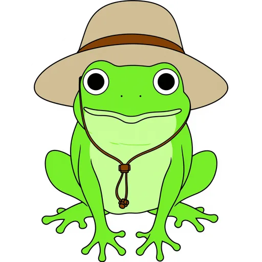Frog Tiptoeing Safari Hat