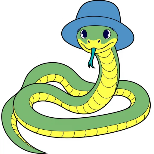 Garter Snake Peeking Bucket Hat