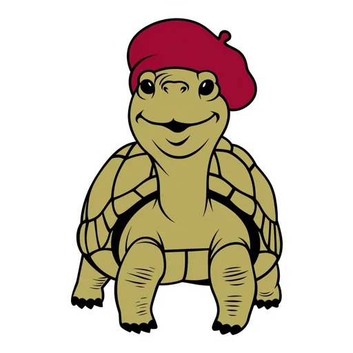 Tortoise Grinning Beret