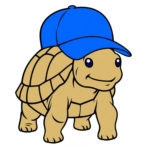 Tortoise Walking Baseball Cap