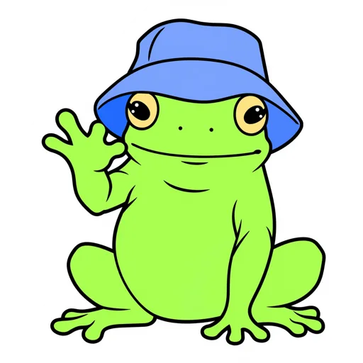 Tree Frog Waving Bucket Hat
