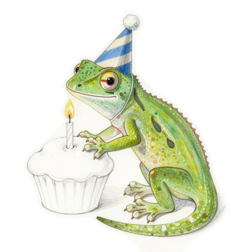 Anole Birthday Party Hat