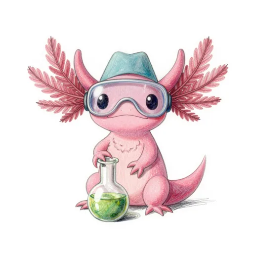 Axolotl Scientist Lab Cap