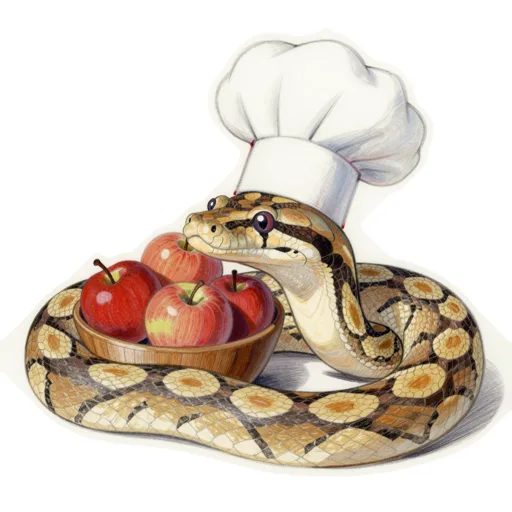 Ball Python Chefing Chef Toque