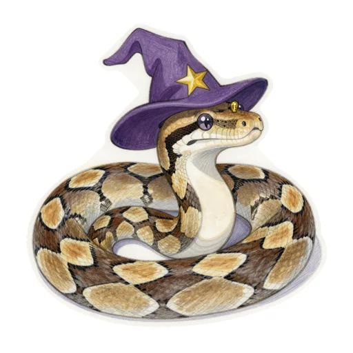 Ball Python Wizarding Wizard Hat