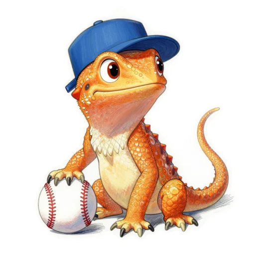 Bearded Dragon Baseball Baseball Cap