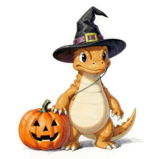 Bearded Dragon Halloween Witch Hat
