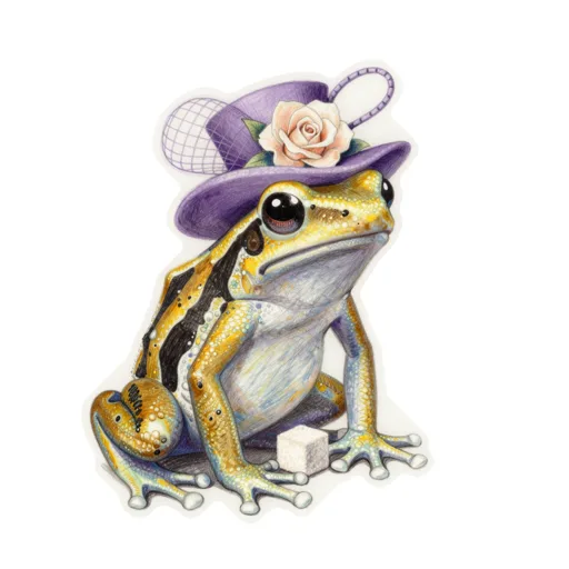 Dart Frog Tea Party Tiny Fascinator