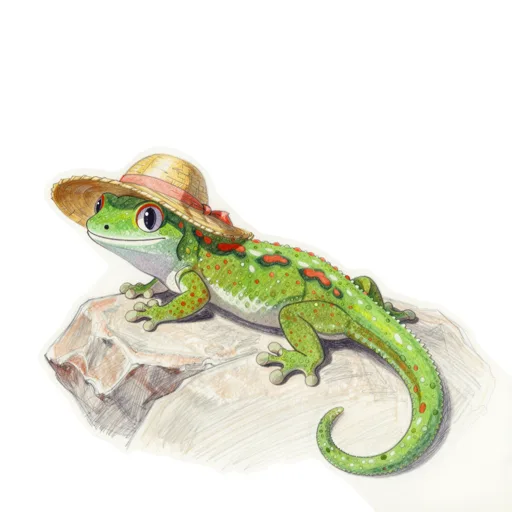 Day Gecko Basking Sun Hat