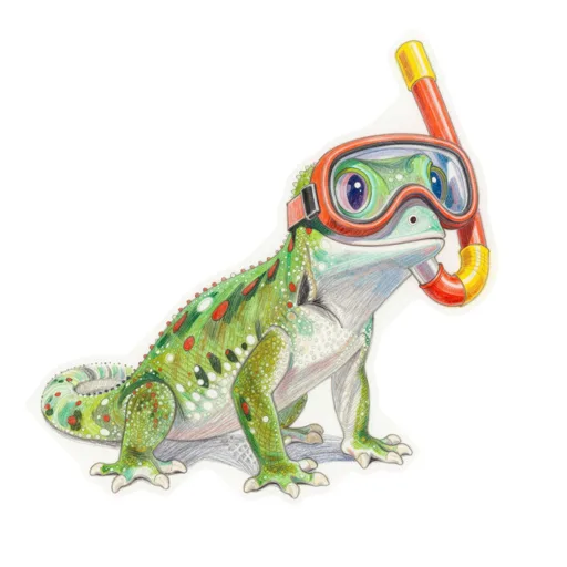 Day Gecko Snorkelling Snorkel Mask