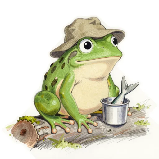 Frog Fishing Bucket Hat