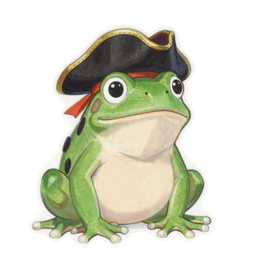 Frog Swashbuckling Pirate Tricorn