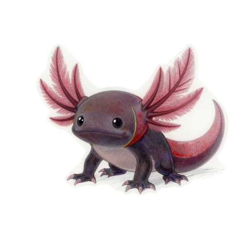 Melanoid Axolotl Sneaking Ninja Hood