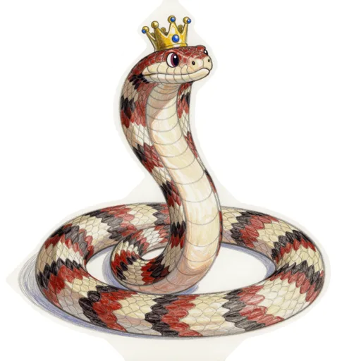 Milk Snake Royalty Gold Crown