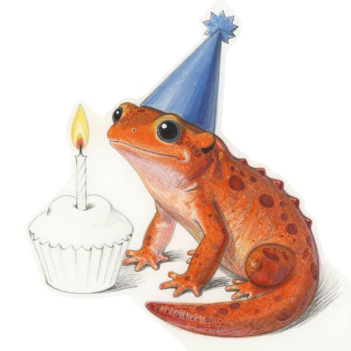 Newt Birthday Party Crown