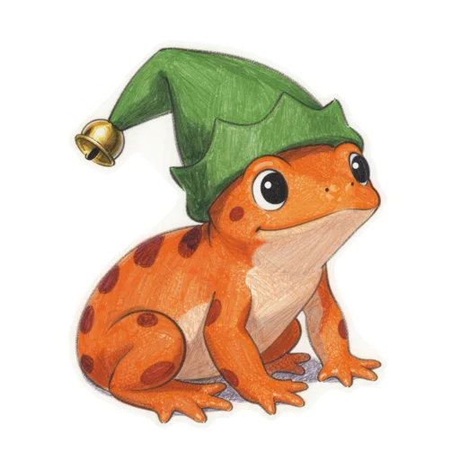 Newt Christmas Elf Hat