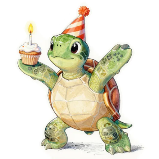 Sea Turtle Birthday Party Hat