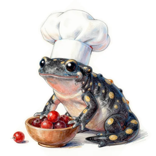 Spotted Salamander Chefing Chef Toque