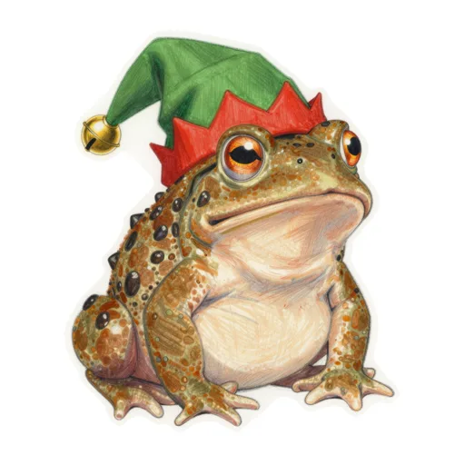 Toad Carolling Elf Hat