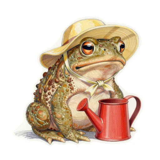 Toad Gardening Sun Bonnet