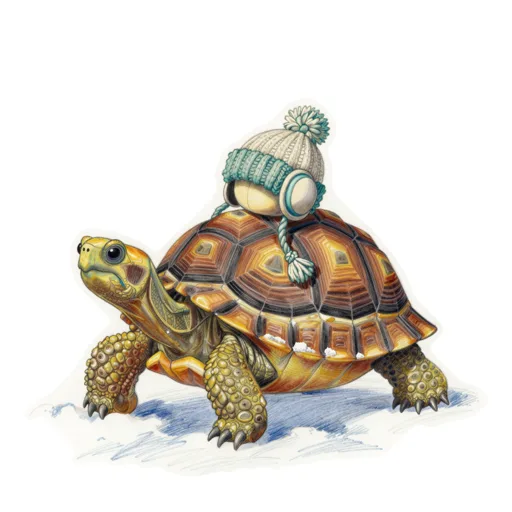 Tortoise Snowy Plod Earflap Hat